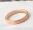 Rose Gold Matte  Couple Engagement Rings Elegant Fashion Jewelry Stainless Steel Ring supplier