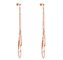 Water Droplets Dangle Earring, Rose Gold Stainless Steel Fashion Jewelry for Women supplier