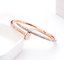 Cartier Nail Bracelet , Diamond Nail Bangle for Girls, 18K Rose Gold Diamond Stainless Steel Fashion Jewelry supplier