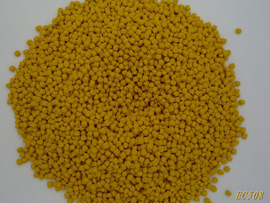 China Children Toys Deep Yellow Additive Masterbatch With 180 ℃ Heat Resistance supplier