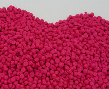 China Plastic Product EVA Masterbatch Pink , Additive Masterbatch With 18% EVA Carrier supplier