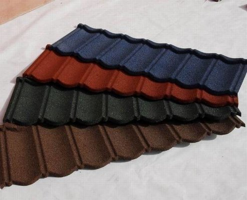 China Durable Nigeria aluminum zinc galvanized 0.4mm thickness shingle stone coated metal roofing tiles supplier