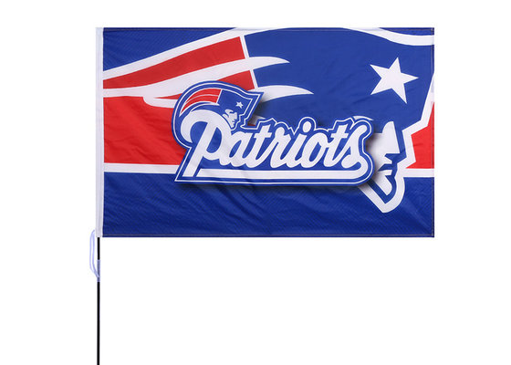 China The New England Patriots Fans Large Logo Flag Size 100 x 150CM  3D National Logo supplier