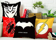 Marvel Heros Canvas Silk Cotton Decorative Cushions Pillows Zipper Hulk Captain America For Home