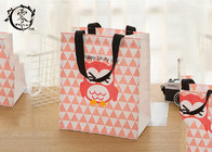 Women Sublimation Printed Canvas Tote Lovely Cartoon Pattern Beige Eco-Friendly Resuable
