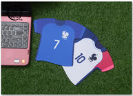 France Jersey Shape Digital Printed Marketing Promotional Gifts Computer Custom Mouse Pads Soccer Team