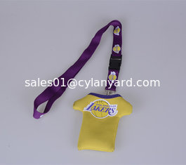 China Neoprene phone pouch hanging lanyards,OEM polyester neck lanyard with Neoprene phone pouch supplier