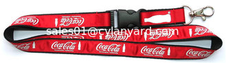 China Deluxe corporate promotion giveaway neck lanyards, Premium polyester and satin neck straps supplier
