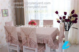 China Floral design Cotton Table Sheet For Six Seater Dining Table, stylish print tablecloths, supplier