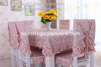 China Inexpensive heavy duty cotton dining tablecloths and chair covers wholesale, supplier