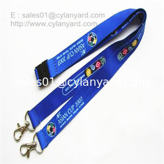 China Open Two Ends Swivel Clip Lanyards, Two Ended Metal Hook Sublimated Lanyards supplier