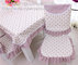Cotton floral table cloth and chair cover set for six seater table, table linens wholesale supplier