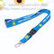 Screen printed lanyard with ABS buckle release and metal thumb hook wholesale supplier