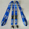 Coloured polyester badge lanyards with plastic detachable release buckle, supplier