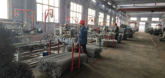1.3mm-4.5mm single wire 3m width Full Automatic PLC Chain Link Fence Machine