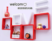 Korean Style Love Storage Rack Wall Shelf Wall Hanger Home &amp; Wall Decor Creative Gift White Color