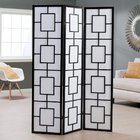 3 Panels Wooden Foldable Decorative Room Divider Screens For Rooms