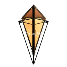 China Modern minimalist wall lamp personality lamps aisle hotel glass bedroom wall diamond supplier