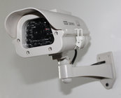 Solar Powered CCTV Mock Security Camera with LED Light DRA42A