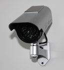 Indoor/Outdoor CCTV Surveillance Mock Cameras with LED Light, Solar Powered DRA61