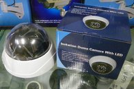 Indoor Mock Security Plastic Dome Cameras with IR Lights