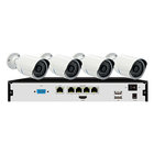 4CH Linux NVR Kits, 4PCS 720P P2P IP Camera with POE Function + 4CH NVR DR-N044