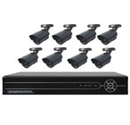 8CH H.264 Digital Video Recorder Kits, 8PCS Waterproof Bullet Cameras DR-7408AV502C