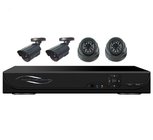 4CH H.264 FULL D1 Digital Video Recorder Kit, Dome & Bullet CCTV Cameras DR-7304AV5023A