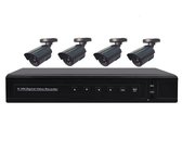 Wireless Security Cameras 4CH H.264 FULL D1 Digital Video Recorder Kits DR-6204V502E