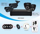 Mini 4CH DVR Kits Surveillance Systems , 600TVL