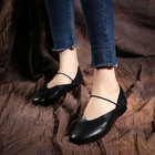 S002 New fresh and simple fairy shoes leather handmade all-match sandals manufacturers one drop