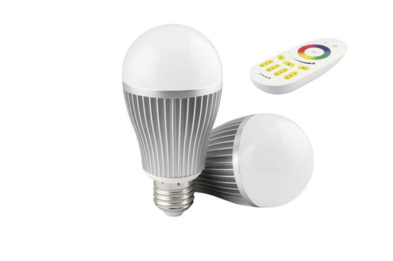 China Wide voltage Remote E27 9W RGBW 2.4G wifi contol LED bulb by smart phone RF controller supplier