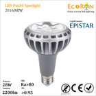 E27 Par30 aluminium led track light housing 20W