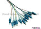 12 Fiber Bundle Fiber Optic Pigtail / LC Pigtail Multimode For Data Communication Network supplier