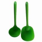 China Green Light Weight Silicone Kitchen Ware , Kids Silicone Cooking Spoon distributor