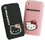 Pink Hello Kitty Silicone Cellphone Case , Custom Silicone Phone Cover for sale