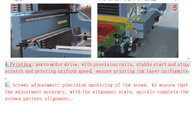 LC-4070J/60100J non-woven label sticker Fully Automatic Roll to Roll silk screen printer servo auto unwinding rewinding