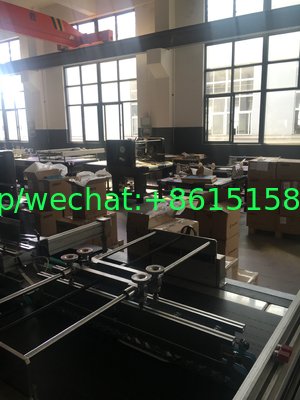 China top 1 screen press JINBAO Brand JB-900TC fully automatic Corrugated Window Box Patching Machine 2100 pcs/h FOXCONN