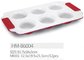 Ceramic Coated Non-Stick Round Cake Mini Muffin Pan 6cups 12cups with silicone handle supplier