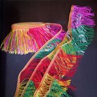 Colorful custom design OEM polyester fringes trimming for garment clothes decoration
