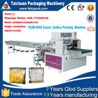 Automatic Flow wrapping machine for Cutlery/Spoon/Fork/napkin with feeder