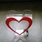Heart Shape Acrylic Donation Box W/ Lock Clear Charity Plexiglass Donation Box supplier