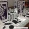CounterJewelry Display Set Customized  Design White &amp; Black Acrylic Stand  for Showcase supplier