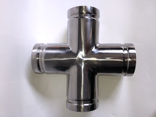 304 / 316 Stainless Steel Grooved Cross / Grooved Equal Cross High Strength