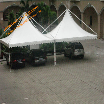 China Outdoor UV Resistance Fireproof  Powder Coated Steel Gazebo Parking Tent supplier