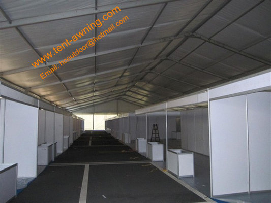 China Large Exhibition Marquee Aluminum Clear Span Windproof Trade Show Tents 30x60m supplier