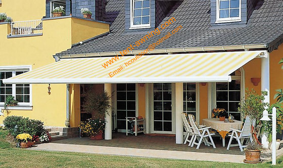 Durable Motorized Remote Control Retractable Semi-Cassette Awning supplier