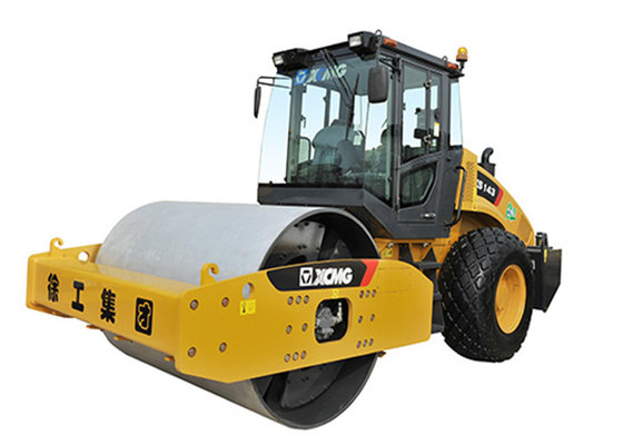China SAUER Hydraulic System Vibrating Single Drum Road Roller Machine 14 Ton Sheeps Foot supplier