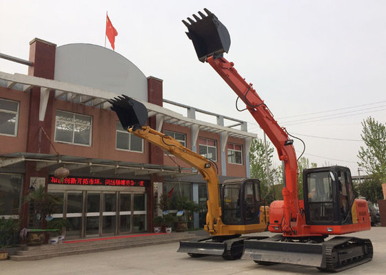 China Long Reach 6 Tonne Rubber Tire Excavator Heavy Duty Construction Equipment supplier