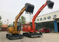 0.38 M3 Compact Wheel Excavators Machines , 6 Ton Long Arm Excavator supplier
